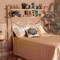 Baxton Studio Merida Glam Brushed Gold Metal and Natural Brown Wood 2-Tier Over Bed Queen Size Storage 182-11624-Zoro - alternate 2
